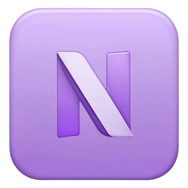 Netflix pretty aesthetic "N" logo in pastel purple sticker