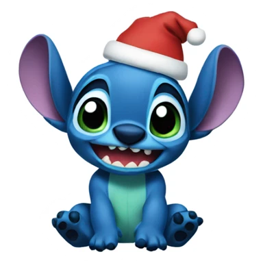 Stitch christmas sticker