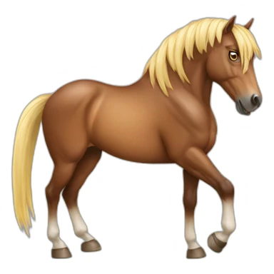 horse,angry, cap sticker