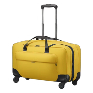 Samsonite trolley yellow parachute fabric sticker