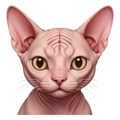 Sphynx cat nose picking sticker