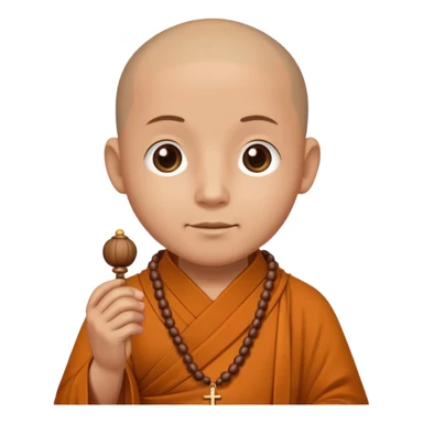  prayer beads of monk sticker