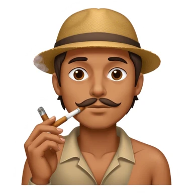 guy smoking a blunt  sticker