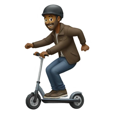 man doing freestyle scootering sticker