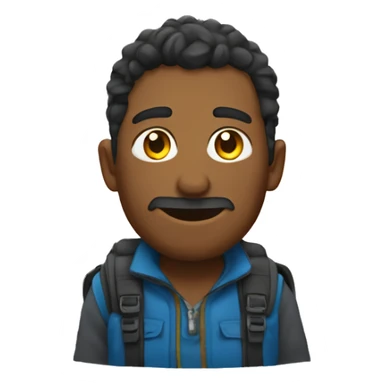 Persona subiendo montaña sticker