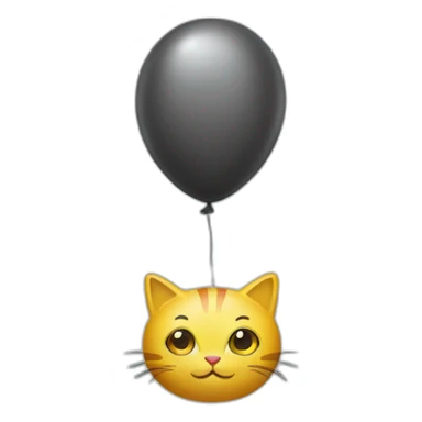 ballon sur chat sticker