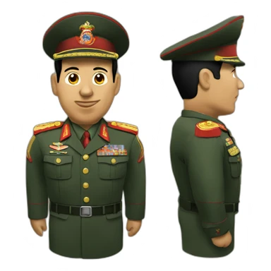 Hugo-chavez-2010-millitary-look sticker