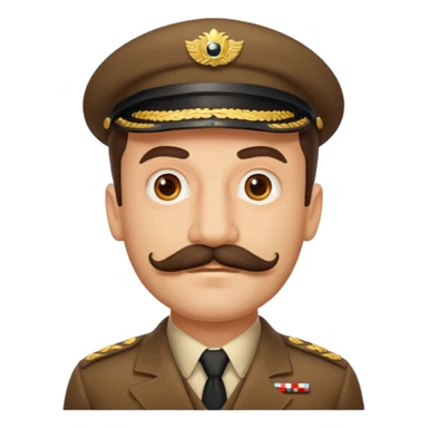 ugo casabianca with Staline´s moustache sticker