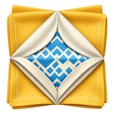 flapped patterned napkin sticker