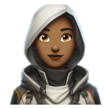 Overwatch's Ana wearing her default look sticker