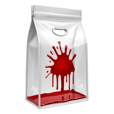 3D render of Evidence Bag inside a clear plastic evidence bag, sterile lighting, forensic crime scene aesthetic, plastic reflection. sticker