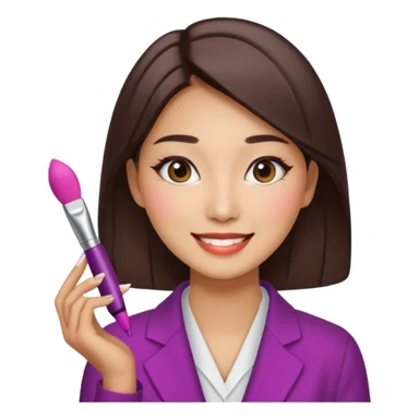 a korean marketing expert women in cosmetics industry sticker