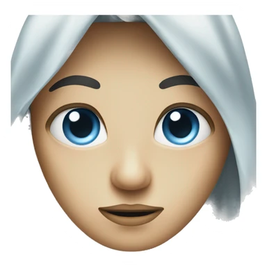 Face with water storm from eyes sticker