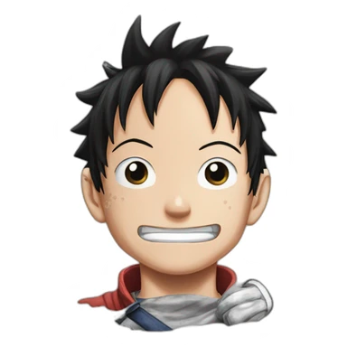Luffy from one piece gear 5 sticker