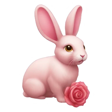 Rose rabbit sport sticker