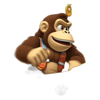 DONKEY KONG PILOTING A SHIP sticker
