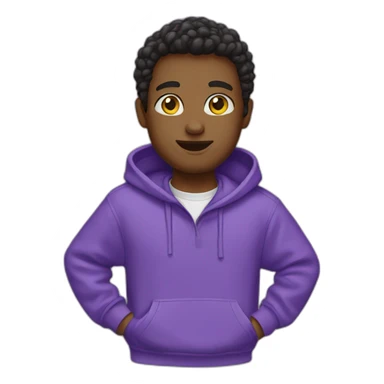 purple sweatshirt sticker