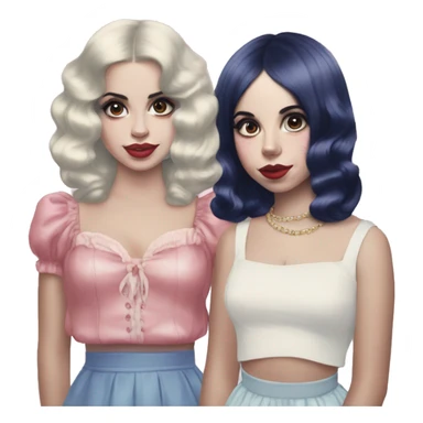 Lana del rey and Melanie Martinez  sticker