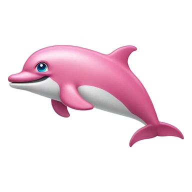 pink dolphin  three eyes sticker