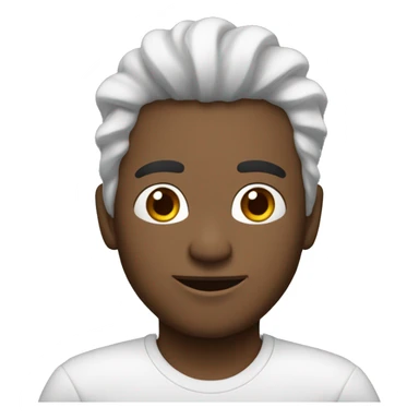 Chico blanco de pelo negro rizo  sticker