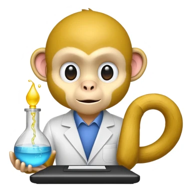scienist and scienist item with yellow monkey sticker