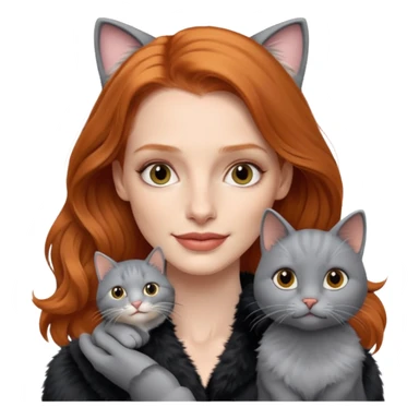 Jessica Chastain, with cute cat sticker