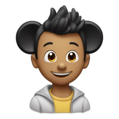 Mickey with classes sticker