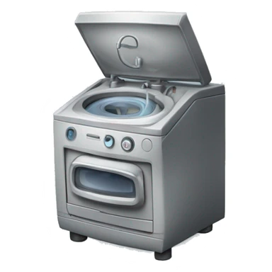 Eine Waschmaschine mit Musiknoten rundherum.  sticker