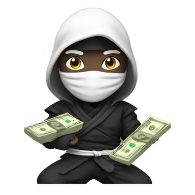 ninja with a money sticker