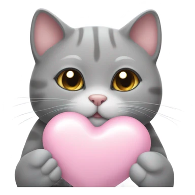 pusheen light pink heart sticker