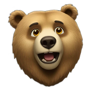 Bear animatronic sticker