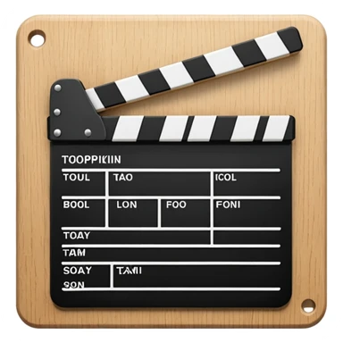 movie clapperboard sticker