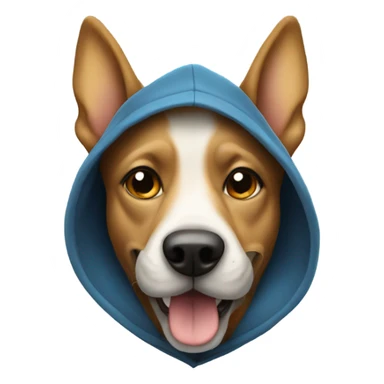 dog wearing a hoodie drinking a beer sticker