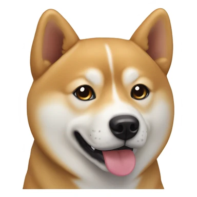 Shiba inu husky mix dog  sticker