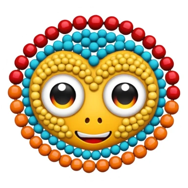 Crochet with beads sticker