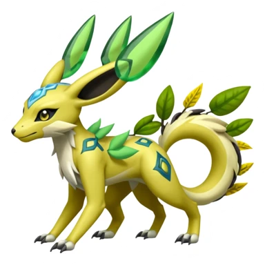  Exotic Planty Meloetta-Zygarde-Zeraora-Renamon-Protogen-Palkia-hybrid-fusion-Fakémon-creature, full body sticker