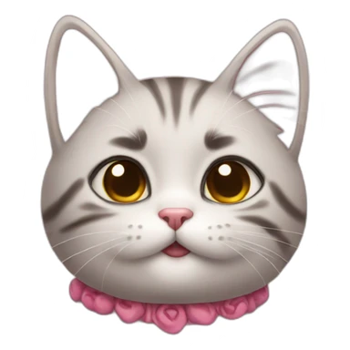 Kitty send kiss sticker