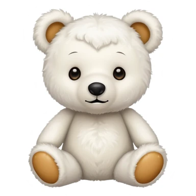 Oso de peluche blanco cute sticker