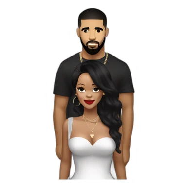 Rihanna with drake sticker