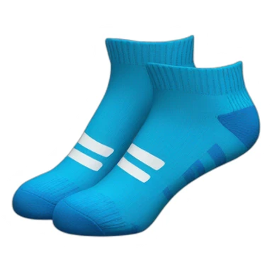 Blue adidas socks sticker