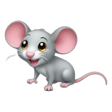 A mouse with surf sticker