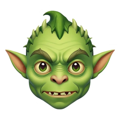 goblin with facial features closely resembling Steven Miller sticker