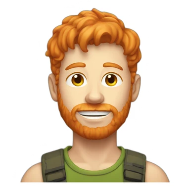 lazy ginger boy sticker