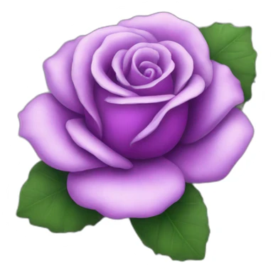 Rose violette sticker