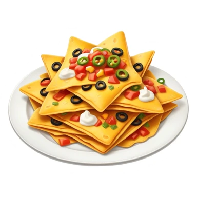 plate of nachos in the microwave sticker