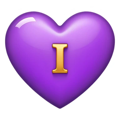The Letter “i” inside a Purple Heart sticker