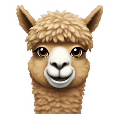 Alpaca wearing Sweatshirt  sticker
