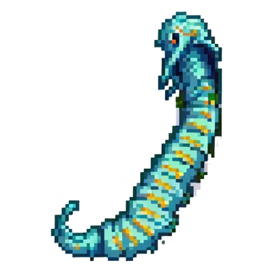 MRI parasitic embryo, digital, fetal small shape, eerie, horror, pupa, crystalis, in-utero, sea-life, siphonophore, polyp, Cnidaria sticker