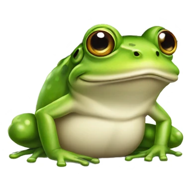 a frog wearing a hat sticker