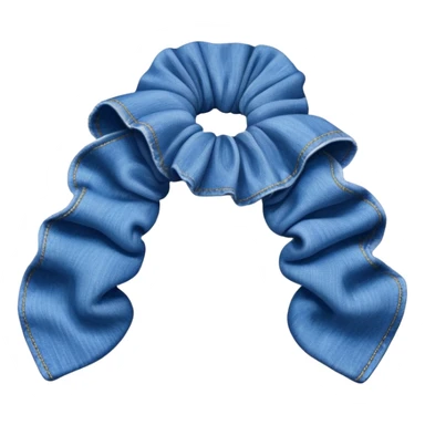 Denim scrunchie sticker